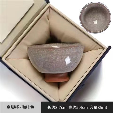 High grade black ice tea set will melt into ice tea cup when meeting water