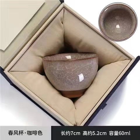 High grade black ice tea set will melt into ice tea cup when meeting water