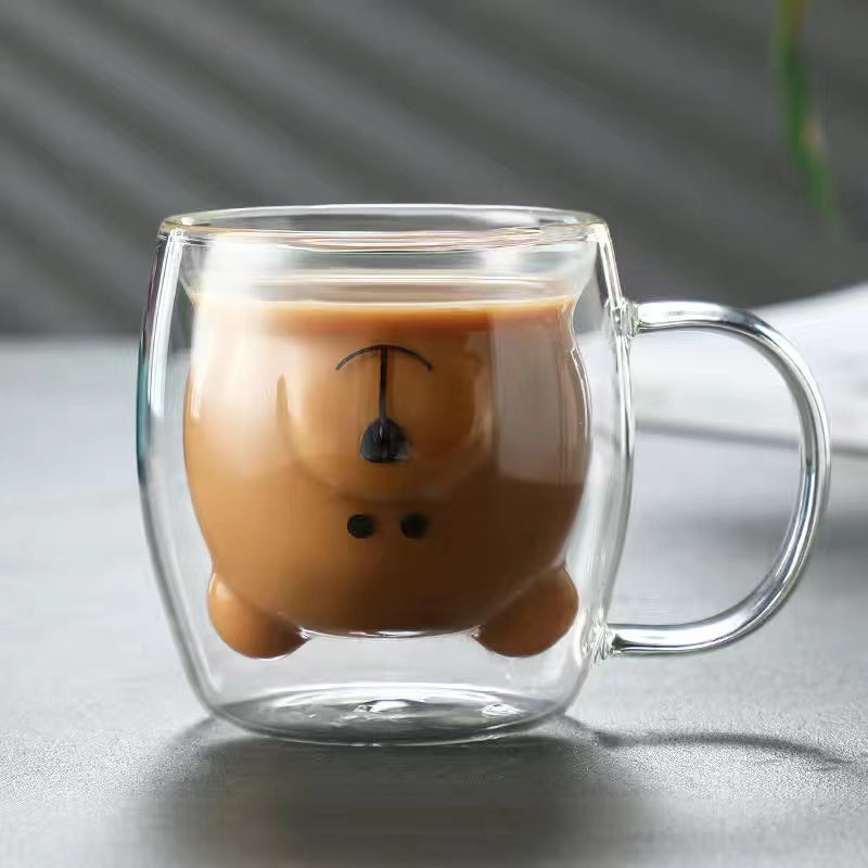 Cute Animal Juice Glass Cup