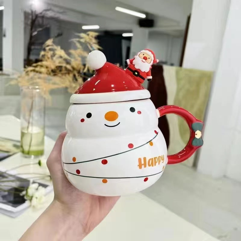 Creative Christmas snowman mug