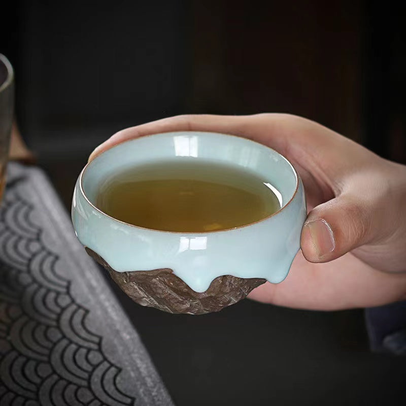 Master Collection----Pure hand carved teacup, high-grade official kiln master cup (M420)