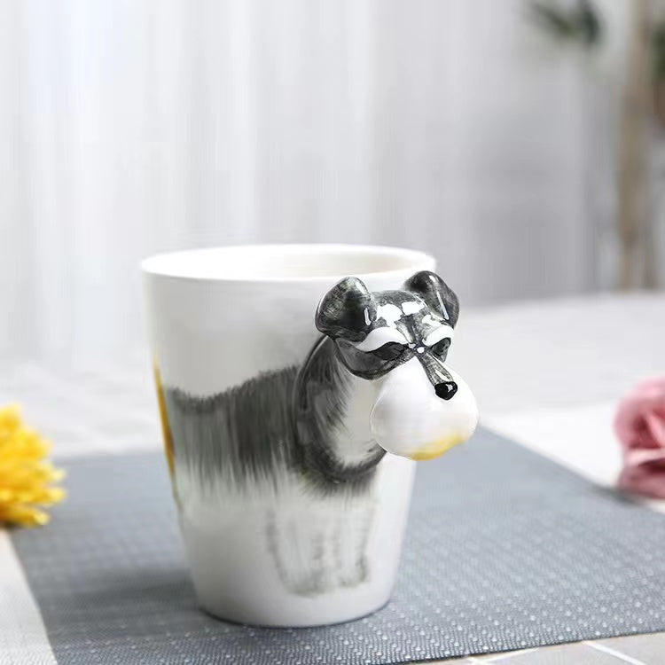 Creative cartoon ceramic cup 3D animal mug