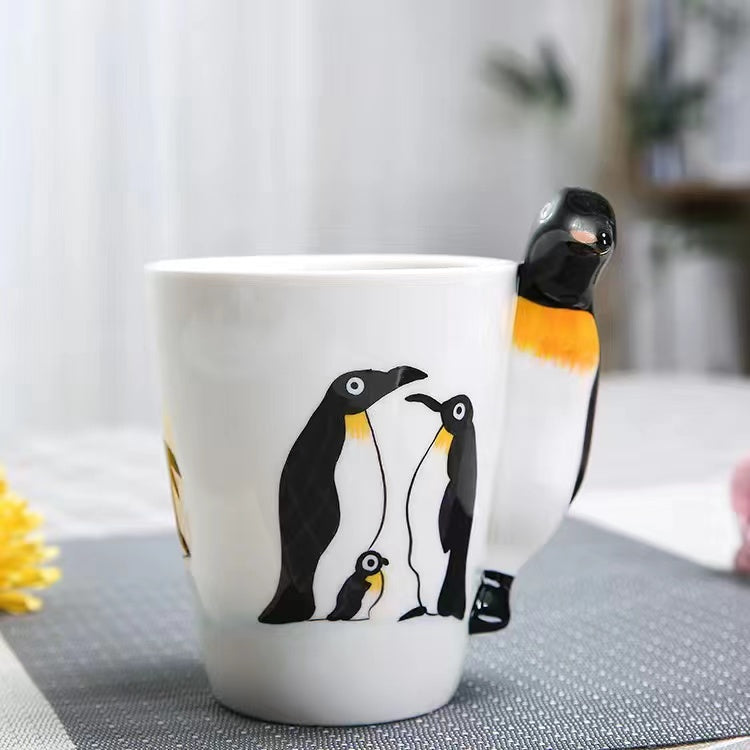 Creative cartoon ceramic cup 3D animal mug