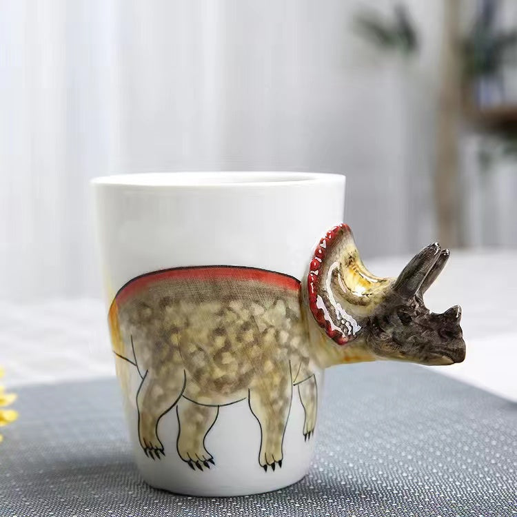 Creative cartoon ceramic cup 3D animal mug