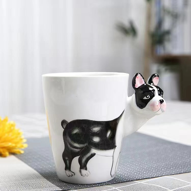 Creative cartoon ceramic cup 3D animal mug