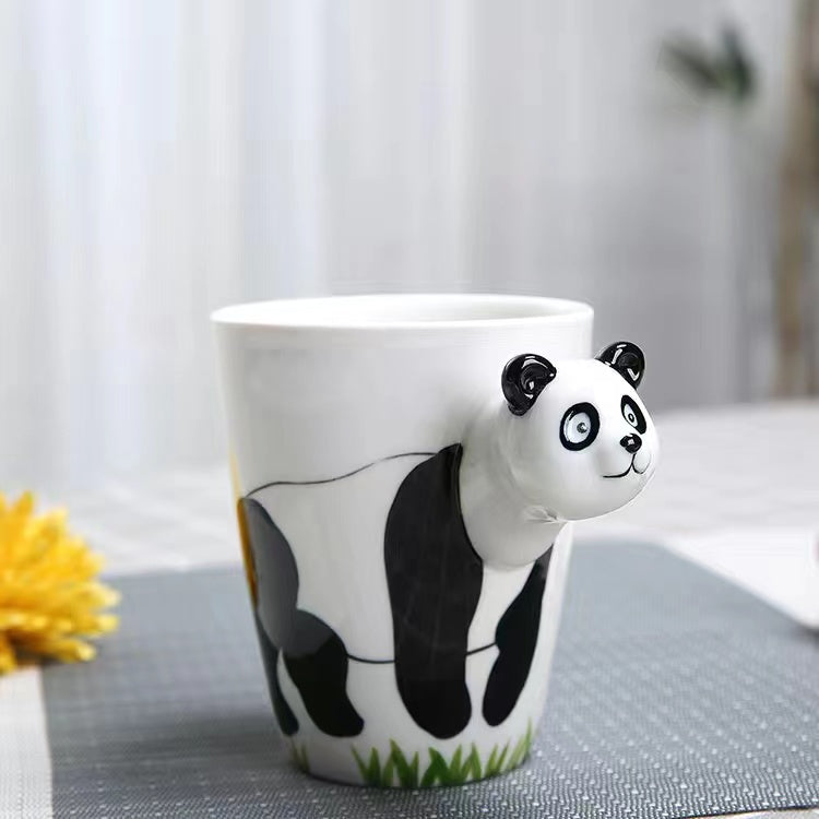 Creative cartoon ceramic cup 3D animal mug