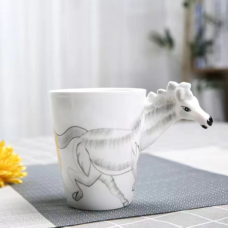 Creative cartoon ceramic cup 3D animal mug