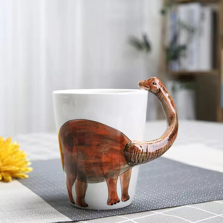 Creative cartoon ceramic cup 3D animal mug