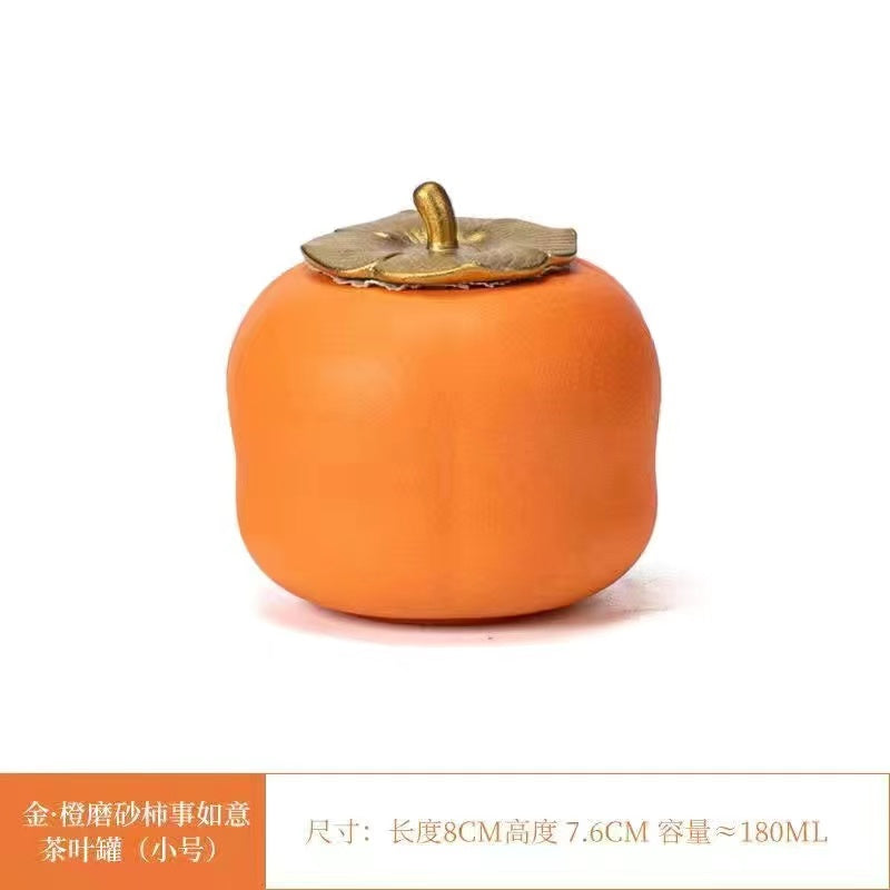 Persimmon teapot