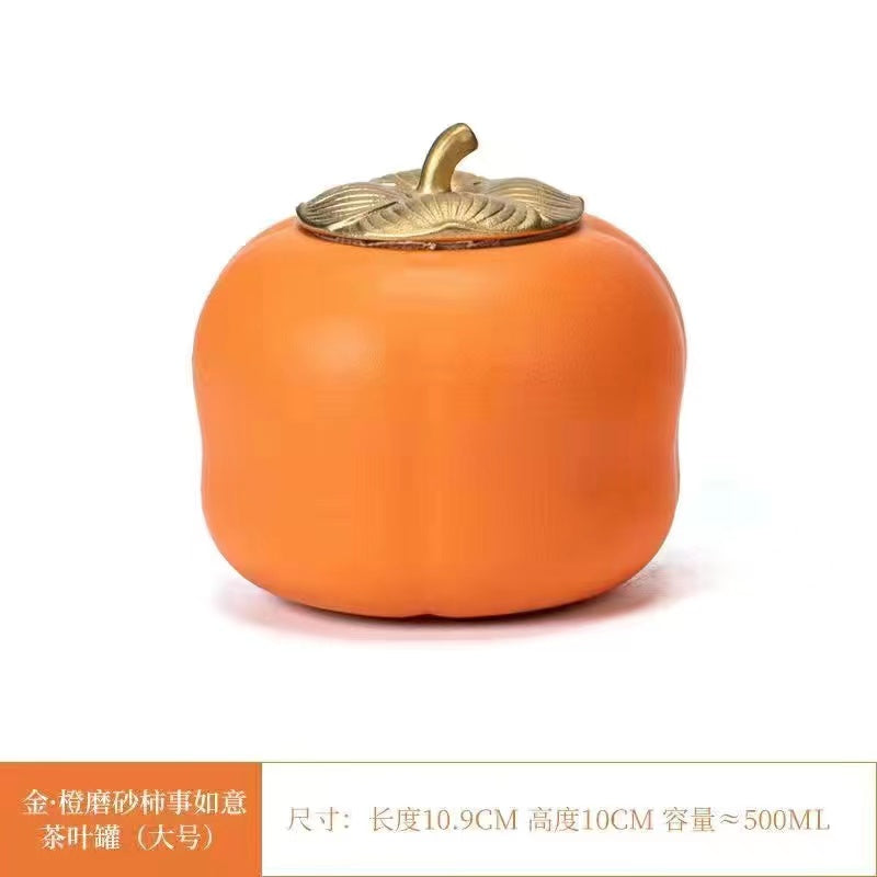 Persimmon teapot