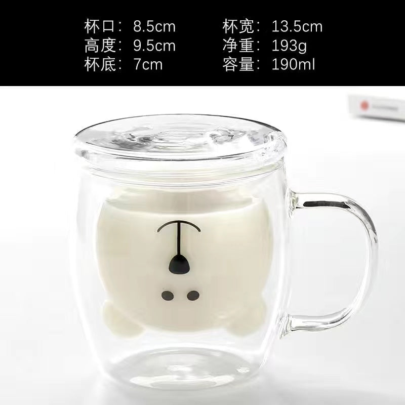 Cute Animal Juice Glass Cup