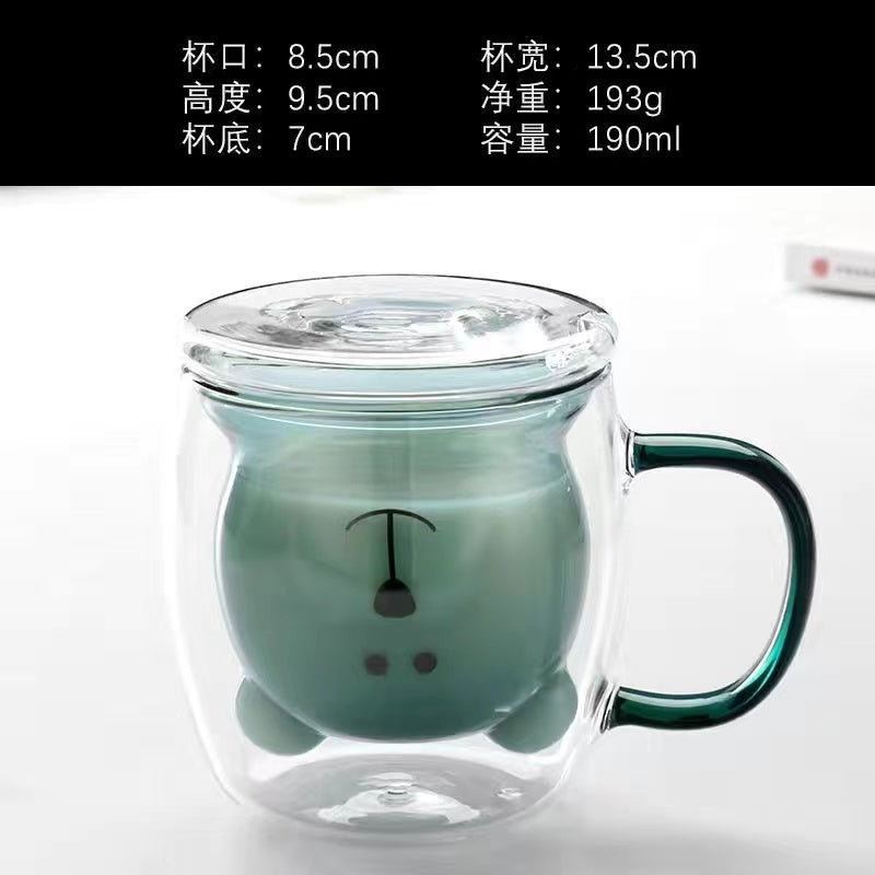 Cute Animal Juice Glass Cup