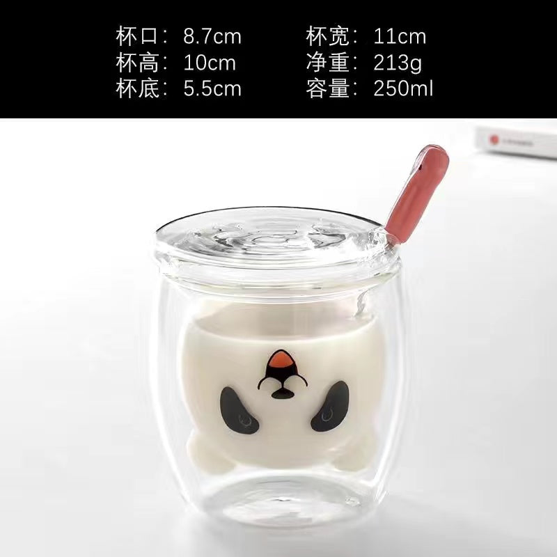 Cute Animal Juice Glass Cup