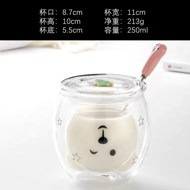 Cute Animal Juice Glass Cup