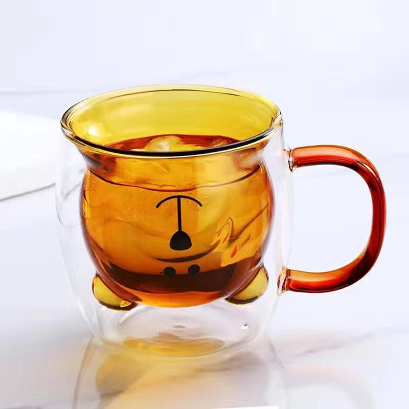 Cute Animal Juice Glass Cup