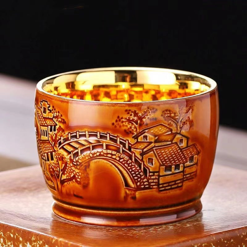 Master Collection-----Agate Gold Master Cup The famous craftsman's pure gold gilding cupTea Cup(M432)