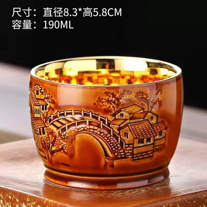 Master Collection-----Agate Gold Master Cup The famous craftsman's pure gold gilding cupTea Cup(M432)