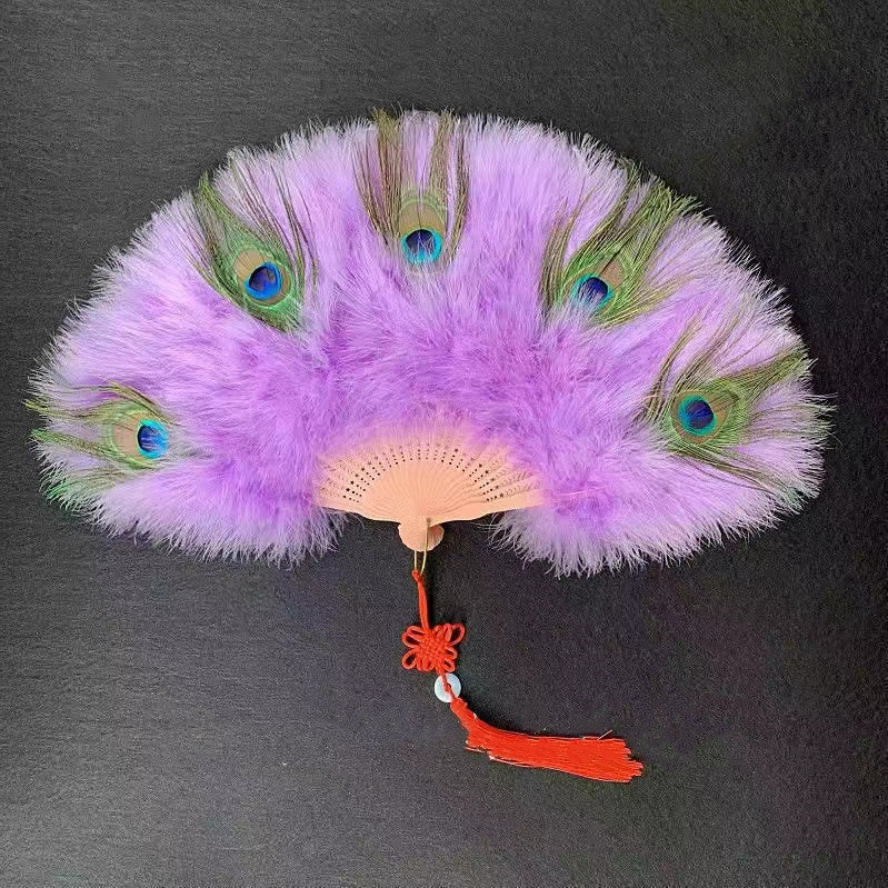 Peacock Feather Fan