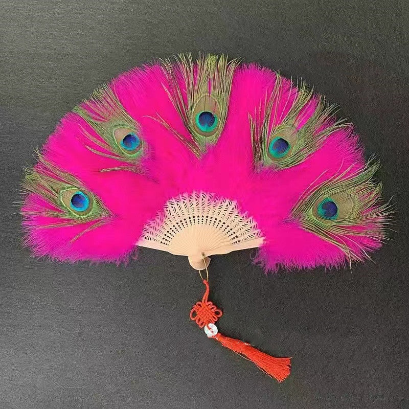 Peacock Feather Fan