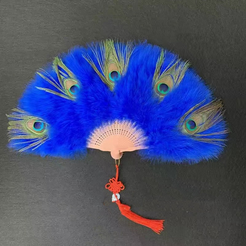 Peacock Feather Fan