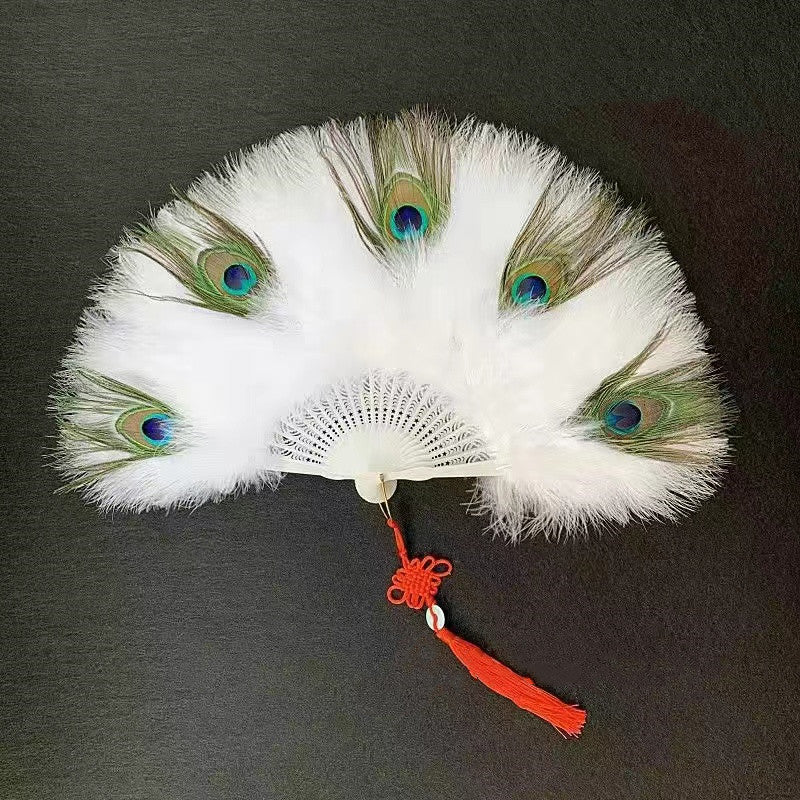 Peacock Feather Fan