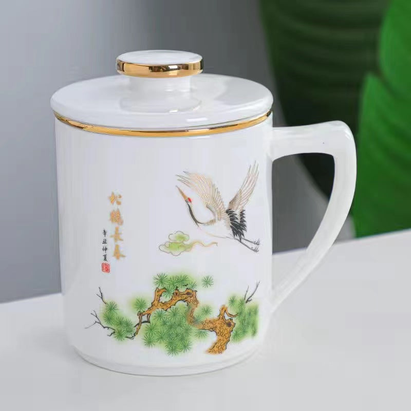 Sheep fat jade cup tea separating cup