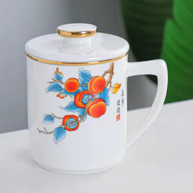 Sheep fat jade cup tea separating cup