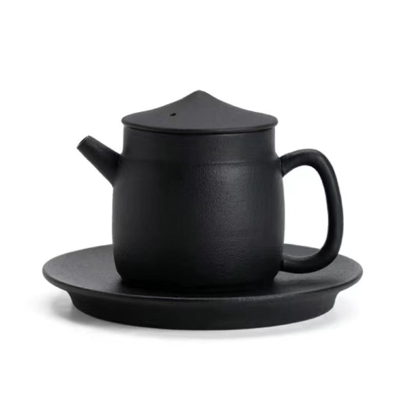 Black Sand Glazed Pure Handmade Kung Fu Teapot