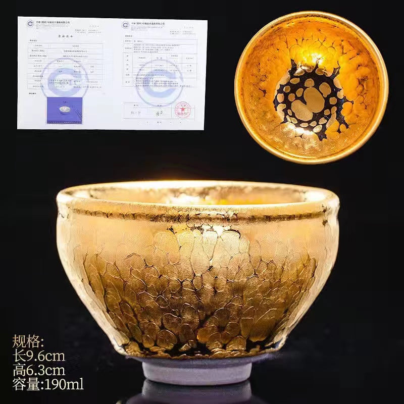 Master Collection----24K Golden Oil Drop Master Tea Cup (M452)