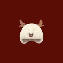 Load image into Gallery viewer, Christmas Gift Cute antler woolen hat
