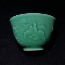 Load image into Gallery viewer, Green dragon teacup
