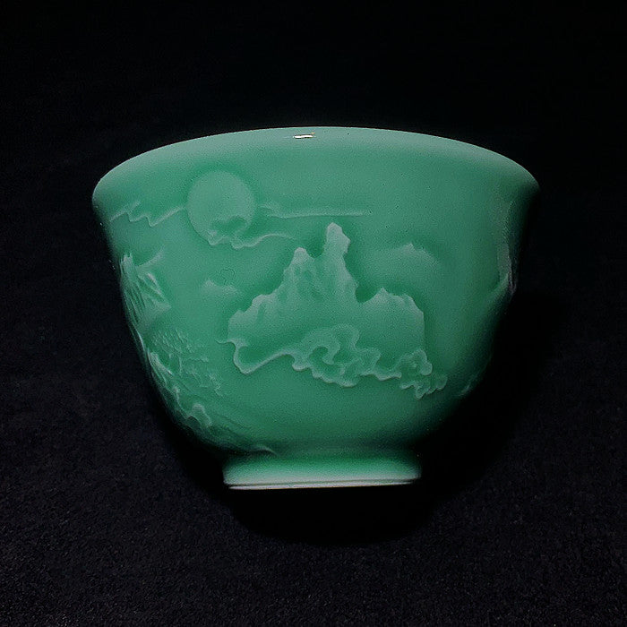 Green dragon teacup