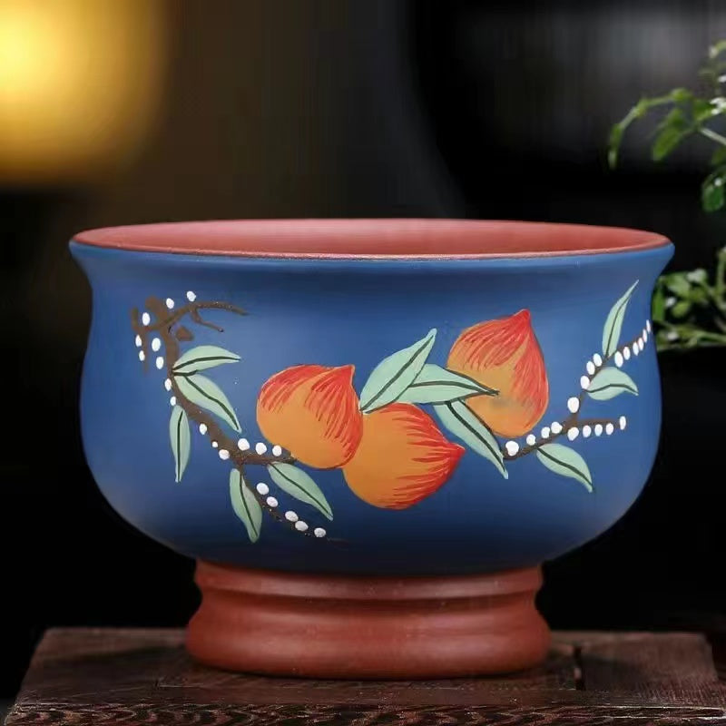 Yixing Zisha Clay Painting Gong Cup Flower and Bird Tea Cup