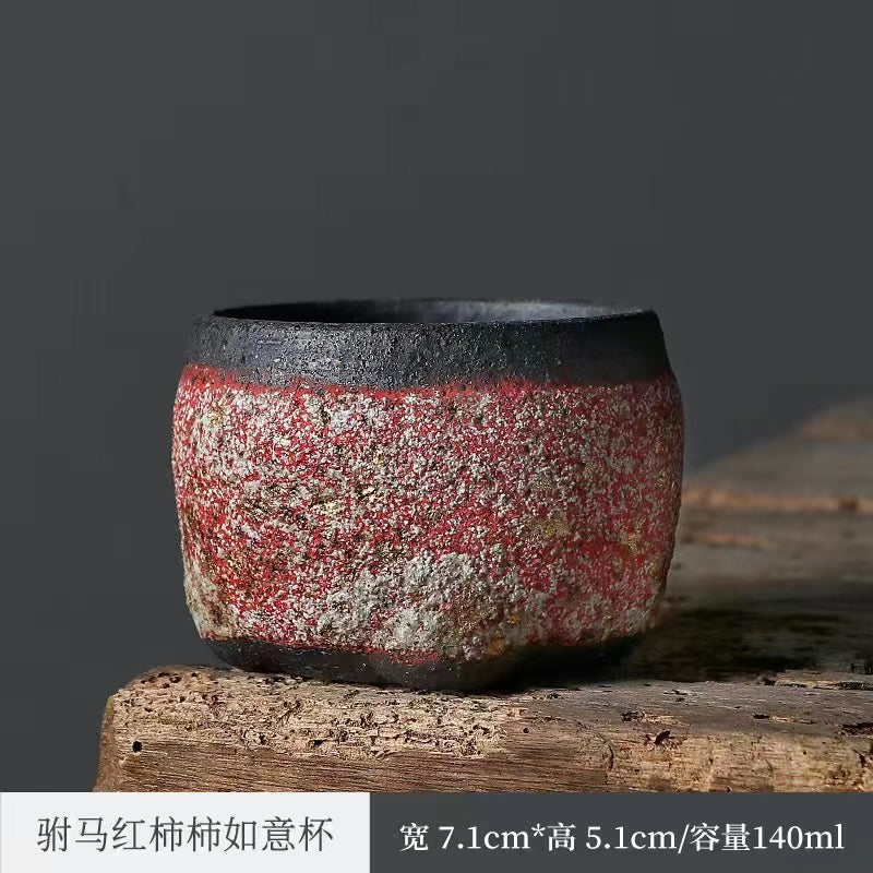 Master Collection----Taiwan Rock Mine Colourful Pure Handmade Tea Cup(M484)