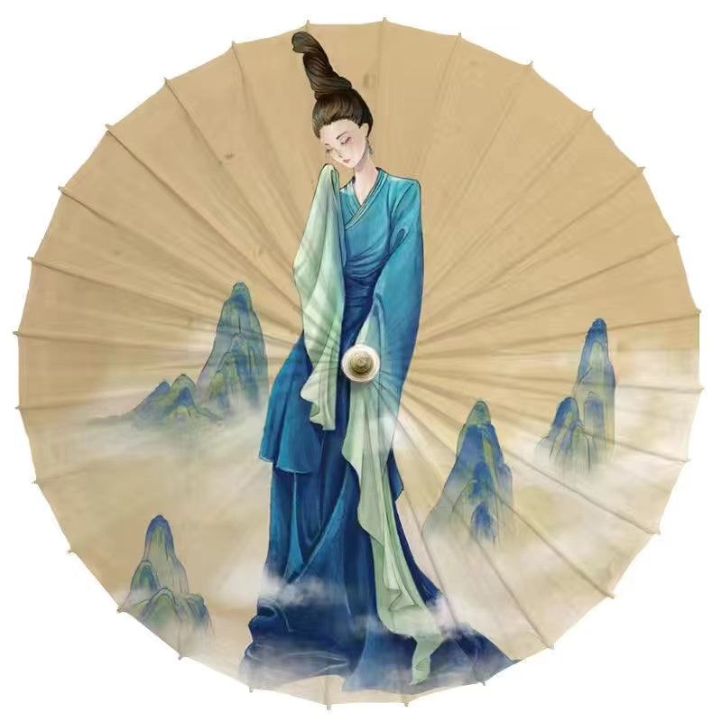 Thousand Mile River and Mountain Non-Foreign Heritage Ancient Style Oil Paper Umbrella