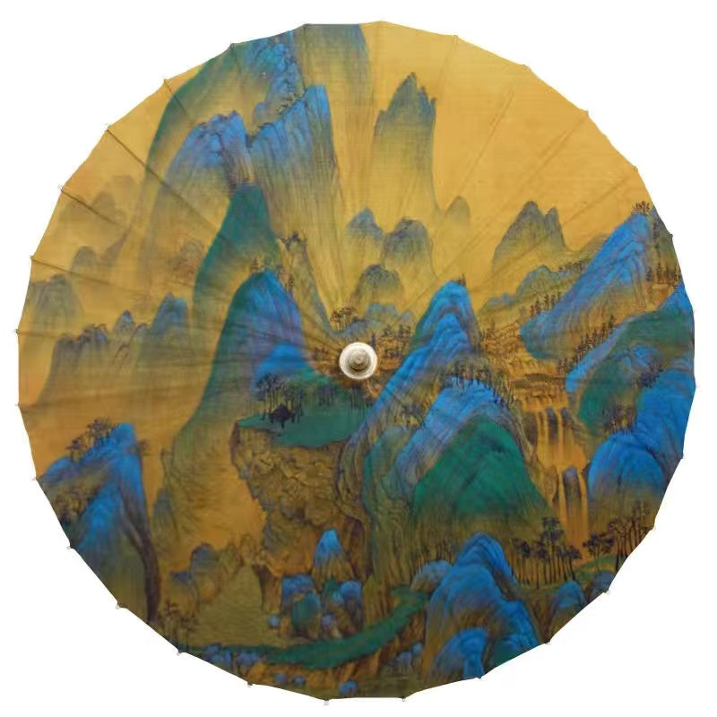 Thousand Mile River and Mountain Non-Foreign Heritage Ancient Style Oil Paper Umbrella