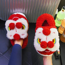 Load image into Gallery viewer, Dragon Cotton winter slippers
