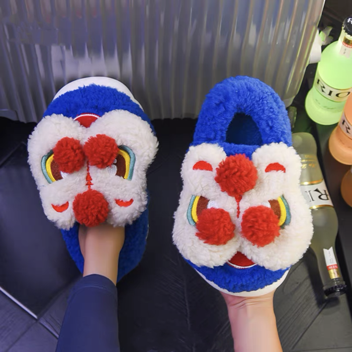 Dragon Cotton winter slippers