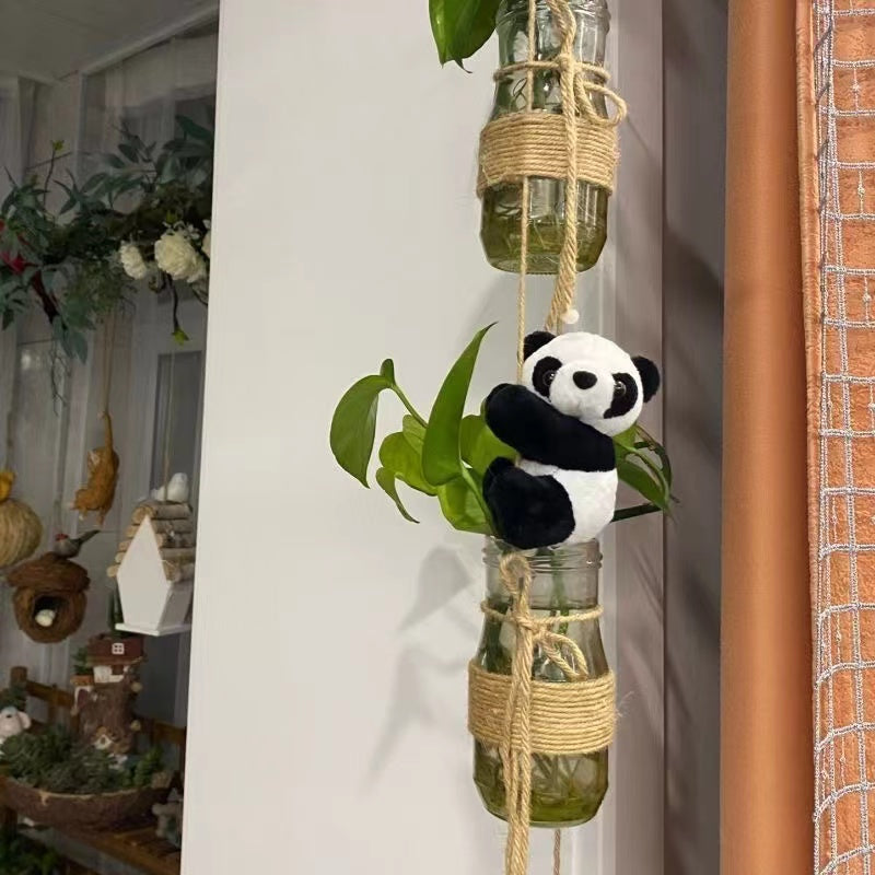 Mini panda clip pendant