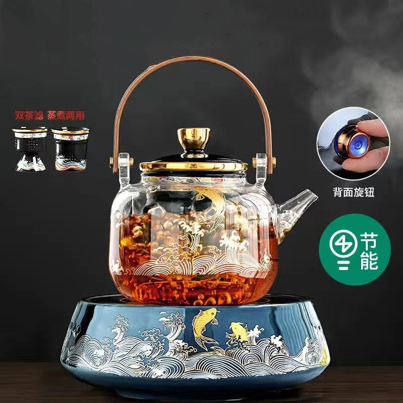 Tea boiler glass boiling tea pot electric pottery stove