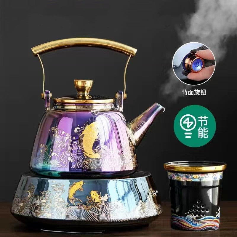 Tea boiler glass boiling tea pot electric pottery stove