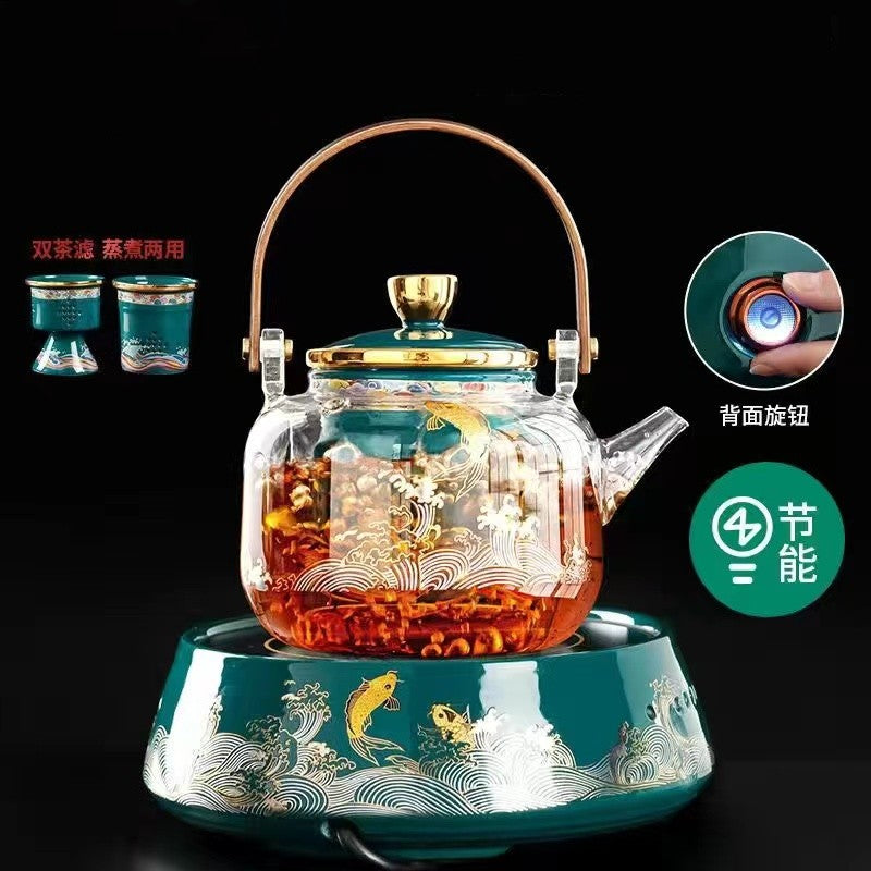 Tea boiler glass boiling tea pot electric pottery stove