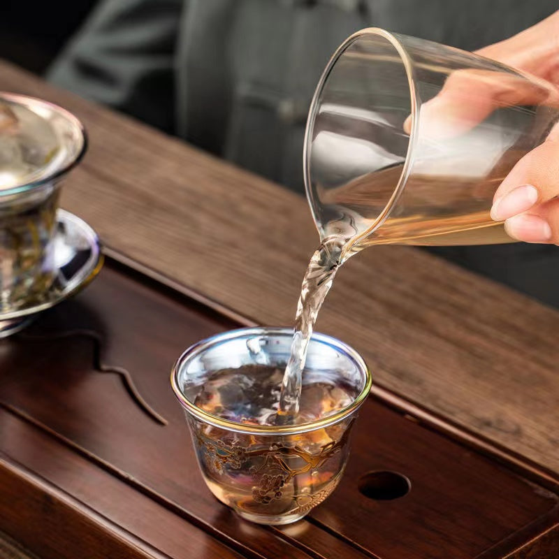 Huancai high temperature resistant high grade transparent Tea cup