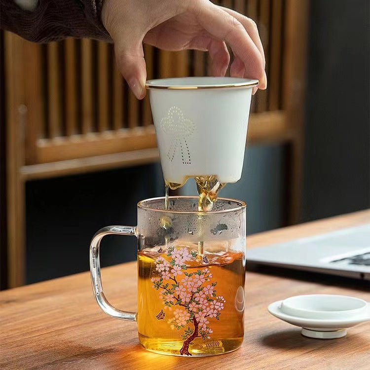 Color changing glass mug