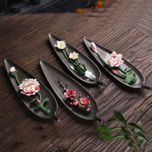 Load image into Gallery viewer, Creative ceramic lotus flower incense stick incense holder
