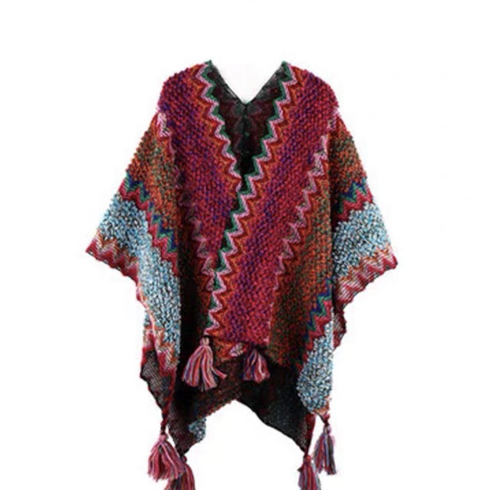 Shawl new ethnic wind cape warm outer