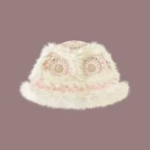 Load image into Gallery viewer, Chinese style rabbit fur hand knitted lion fisherman&#39;s hat
