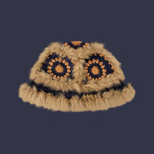 Load image into Gallery viewer, Chinese style rabbit fur hand knitted lion fisherman&#39;s hat
