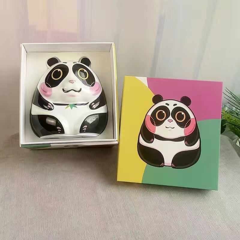 Panda Rolling Ceramic Ornament