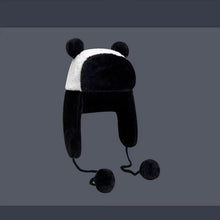 Load image into Gallery viewer, Plush ear protection Panda warm and versatile hat
